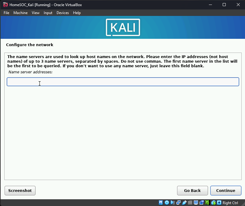 Kali Linux Setup | Home SOC Lab Setup Project