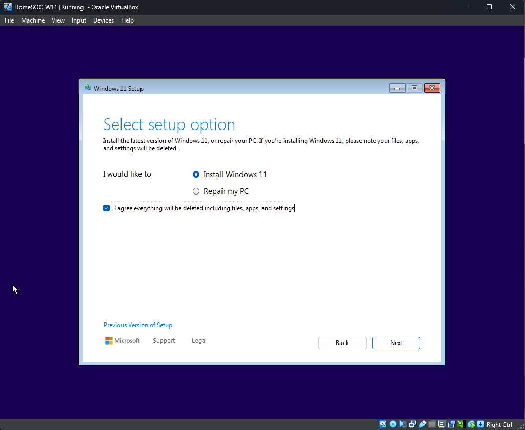Windows 11 Setup | Home SOC Lab Setup Project